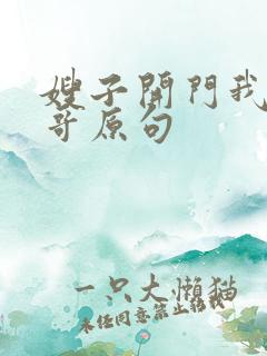 嫂子开门我是我哥原句