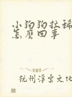 小狗狗拉稀拉血怎么回事