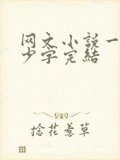 网文小说一般多少字完结