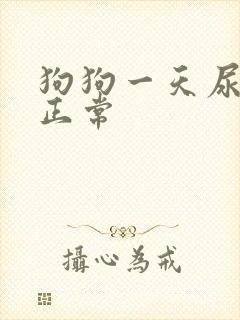 狗狗一天尿几次正常