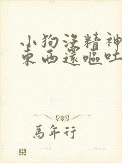 小狗没精神不吃东西还呕吐怎么回事