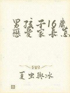 男孩子16岁谈恋爱家长怎么办