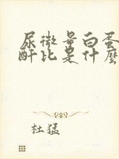 尿微量白蛋白肌酐比是什么