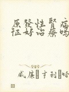 原发性肾病综合征好治疗吗