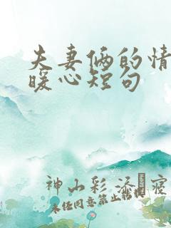 夫妻俩的情话最暖心短句