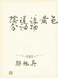 阴道流黄色液体分泌物