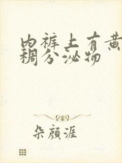 内裤上有黄色粘稠分泌物