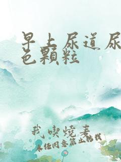 早上尿道尿出白色颗粒