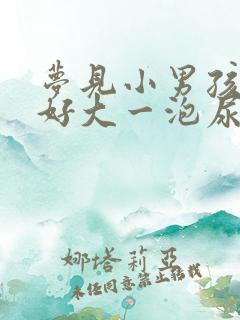 梦见小男孩撒了好大一泡尿