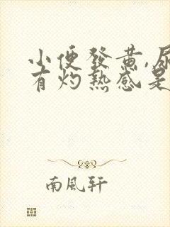 小便发黄,尿道有灼热感是怎么回事