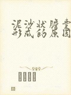 泥沙状胆囊结石形成的原因