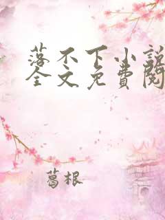 落不下小说在线全文免费阅读