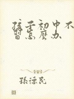 孩子初中不爱学习怎么办