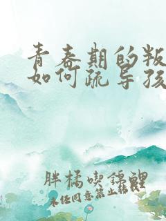 青春期的叛逆期如何疏导孩子的心理