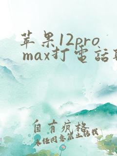 苹果12pro max打电话听不见声音