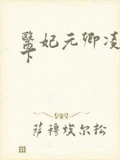 医妃元卿凌倾天下