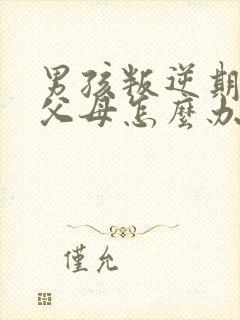 男孩叛逆期打骂父母怎么办