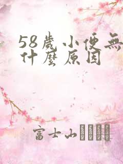 58岁小便无力什么原因