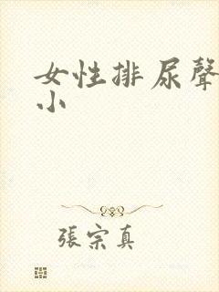 女性排尿声音大小