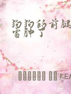 狗狗的前腿关节处肿了