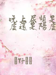 晚上尿频是肾阴虚还是阳虚