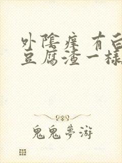 外阴痒 有白色豆腐渣一样的东西