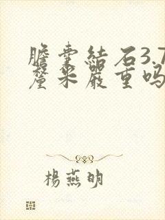 胆囊结石3.7厘米严重吗