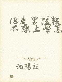 18岁男孩叛逆不想上学怎么办