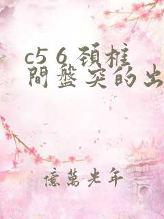 c5 6 颈椎间盘突的出