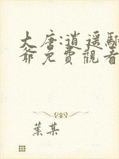 大唐:逍遥驸马爷免费观看