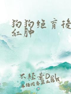 狗狗绝育后伤口红肿