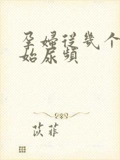 孕妇从几个月开始尿频