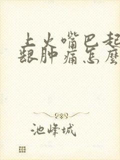 上火嘴巴起泡牙龈肿痛怎么办