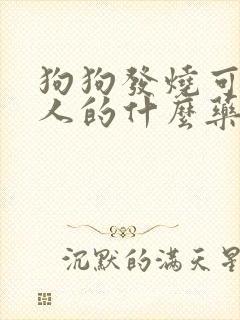 狗狗发烧可以吃人的什么药