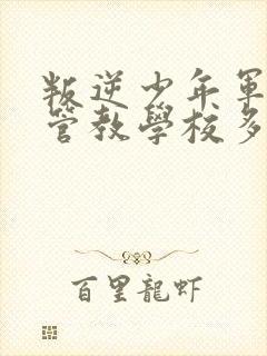 叛逆少年军事化管教学校多少钱