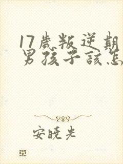 17岁叛逆期的男孩子该怎样去沟通教育