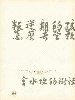 叛逆期的孩子要怎么去管教