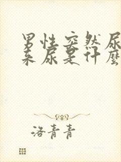 男性突然尿不出来尿是什么原因