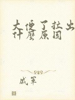 大便了拉出血是什么原因