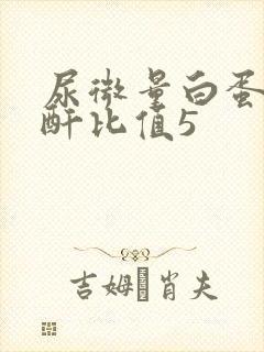 尿微量白蛋白肌酐比值5