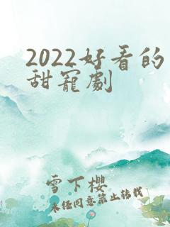 2022好看的甜宠剧