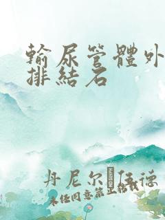 输尿管体外碎石排结石