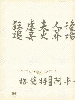 狂虐夫人后顾少追妻火葬场