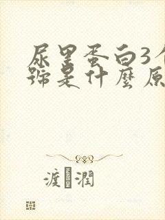 尿里蛋白3个加号是什么原因