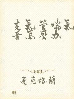 支气管喘气有鸣音怎么办