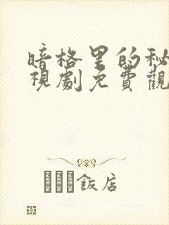 暗格里的秘密电视剧免费观看星辰