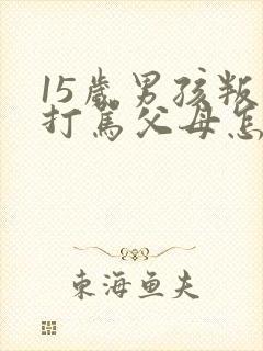15岁男孩叛逆打骂父母怎么办