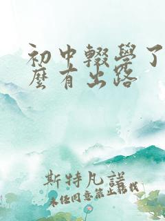 初中辍学了学什么有出路