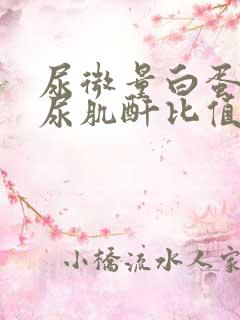 尿微量白蛋白与尿肌酐比值高是什么病