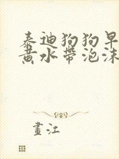 泰迪狗狗早上吐黄水带泡沫